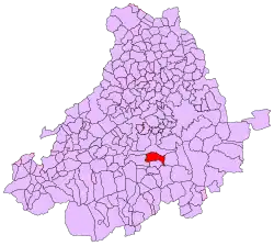 Расположение муниципалитета на карте провинции