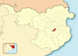 Расположение муниципалитета на карте провинции