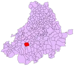 Расположение муниципалитета на карте провинции