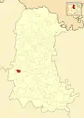 Расположение муниципалитета на карте провинции