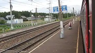 Платформы, вид на восток