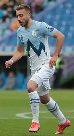 Ловрич в составе сборной Словении