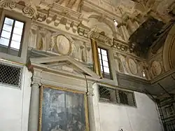 Часть стены и «квадратуры» плафона