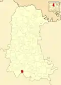Расположение муниципалитета на карте провинции