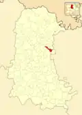 Расположение муниципалитета на карте провинции