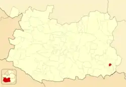 Расположение муниципалитета на карте провинции