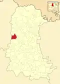 Расположение муниципалитета на карте провинции