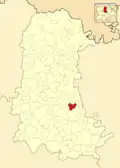 Расположение муниципалитета на карте провинции