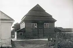 Синагога. Фото 1936 года. Уничтожена во Вторую мировую войну