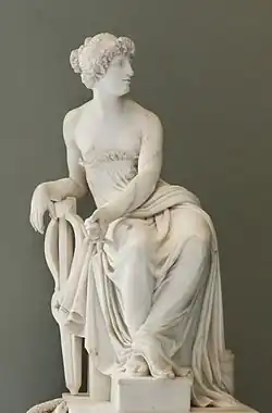 Сапфо, 1801, мрамор, Лувр.