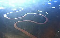 Аэроснимок низовья реки в июле 2008 года