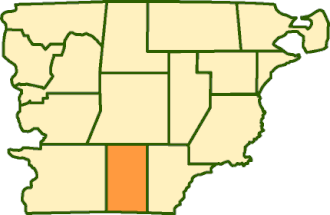 Департамент  Сармьенто на карте