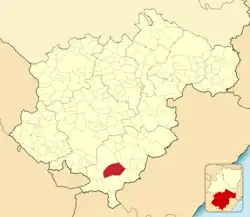 Расположение муниципалитета на карте провинции