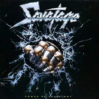 Обложка альбома Savatage «Power of the Night» (1985)