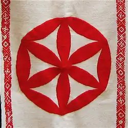 Шестилистник[англ.] — традиционный оберег «Перунов знак», «громовое колесо», символ «Объединения хорватских родноверов»