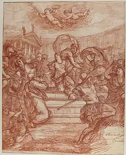 Сцена мученичества (? По Дж. А. Канини). 1760-е. Бумага, сангина. Метрополитен-музей, Нью-Йорк