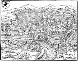 Шаффхаузен в хронике Иоганна Штумпфа (нем.&nbsp;Johannes Stumpf), 1548