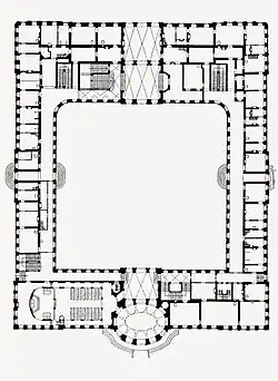 План главного здания замка