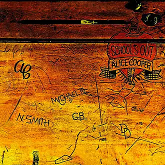 Обложка альбома Alice Cooper «School’s Out» (1972)