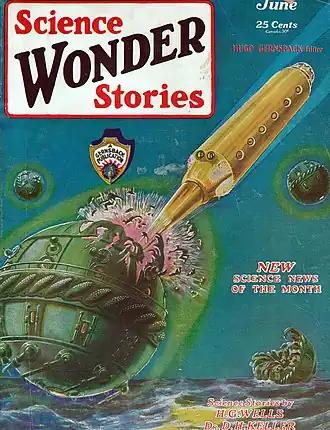 Первый номер Science Wonder Stories (июнь 1929&nbsp;года)