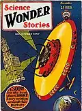 Обложка журнала «Научные удивительные истории» 1929 год