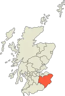 alt=Скоттиш-Бордерс /
Шотландское приграничье на карте