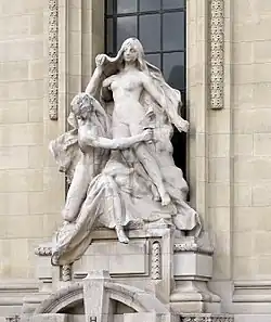 Аллегория Скульптуры, Большой дворец (фасад), Париж