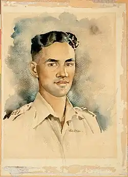 Портрет второго лейтенанта Нгариму авторства Питера Макинтайра[англ.]