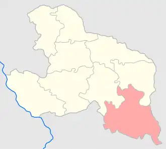 Влодавский уезд на карте