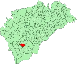 Расположение муниципалитета на карте провинции