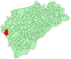 Расположение муниципалитета на карте провинции