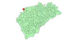 Расположение муниципалитета на карте провинции