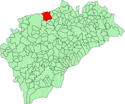 Расположение муниципалитета на карте провинции