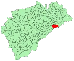 Расположение муниципалитета на карте провинции
