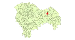 Расположение муниципалитета на карте провинции