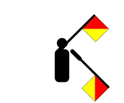 X в семафорной азбуке