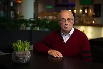 Историк С. А. Экштут перед дискуссией в международном медиа-клубе «Импрессум».Фото: Евгений Раудсепп