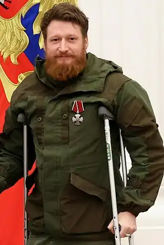 Семён Пегов на вручении Ордена Мужества в Кремле