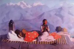 «Утро в горном селении», 1967 г.Эрмитаж.