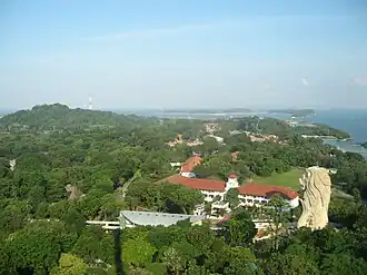 Панорама острова. Вид с башни Tiger Sky Tower[англ.].