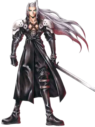 Концепт-арт Сефирота для Final Fantasy VII. Художник — Тэцуя Номура