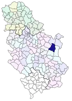 Бор на карте