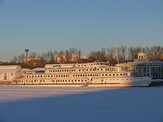 Теплоход Сергей Абрамов в январе 2010 г.