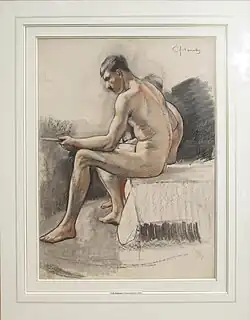 Натурщик (автопортрет). 1912