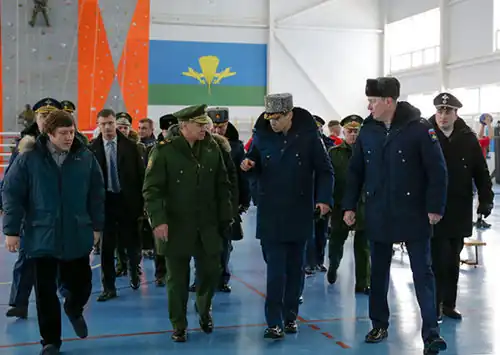 Министр обороны РФ Сергей Шойгу в РГВВДКУ,2016 год