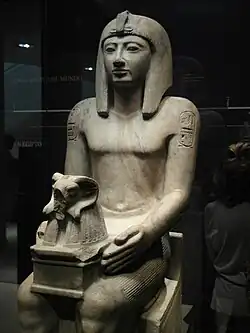 Фрагмент статуи Сети II из храма Мут в Карнаке (ныне в  Британском музее)