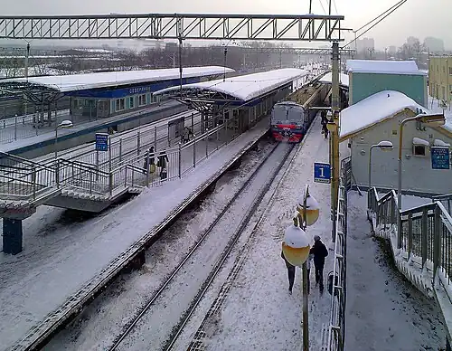 Платформа Северянин зимой 2011 года