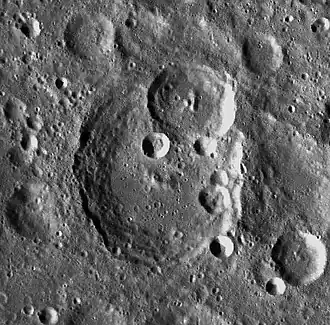 Снимок зонда Lunar Reconnaissance Orbiter.