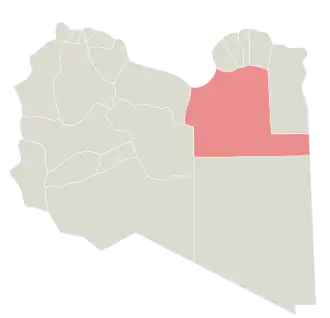 Эль-Вахат на карте