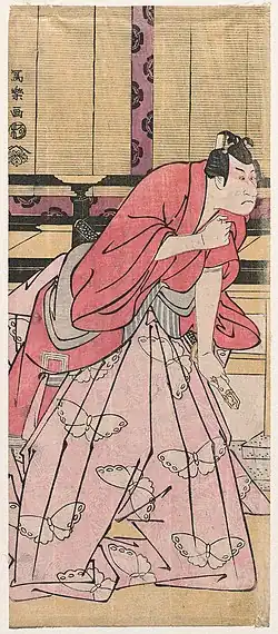 Итикава Дандзюро VI в роли Сога-но Горо Токимунэ